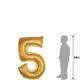 34in Gold Number Balloon (5)